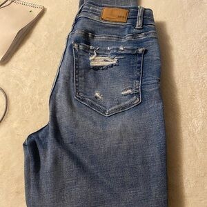 BKE Light Blue Distressed Denim Jeans